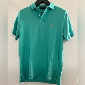 Polo Ralph Lauren piqué shirt size medium turquoise.